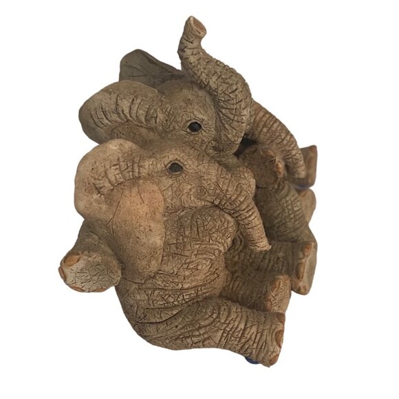 Vtg Tuskers 90929 Love Is A Family Elephant Trio Figurine 2” x 2.75” Resin - Picture 2 of 7